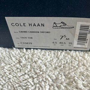 Brand new cole haan grand camden oxford - Taos Tan 7.5